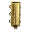 CLSP-171GP3  Gold plate 3-strand Delica clasp