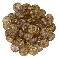 CML-1010  Milky pink bronze Picasso - 50 beads