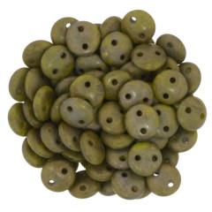 CML-84020CP  Chartreuse copper Picasso - 50 beads