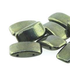 CRB-80/14495 Metallic olive - 15 beads