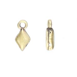 CYM-GD-012209-AB / Antique brass SYKIA - GemDuo bead ending - 2 pcs