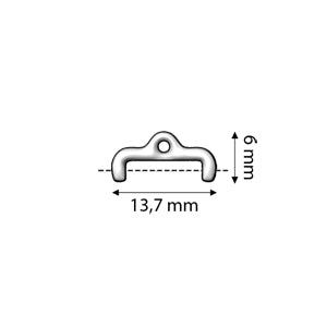 CYM-M11-012827-RG / Rose gold plate SKAFI II - Size 11 bead ending - 2 pcs