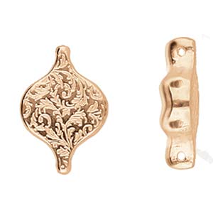 CYM-PD-013045-RG / Rose gold LIOTRIVI Paisley connector - 2 pcs