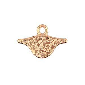 CYM-PD-013054-RG / Rose gold AOSA Paisley bead ending - 2 pcs