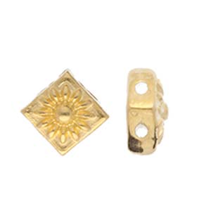 CYM-SQ-012439-GP / 24kt gold KOUMELAS - Silky bead substitute - 4 pcs