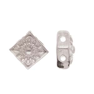 CYM-SQ-012439-SP / Antique silver KOUMELAS - Silky bead substitute - 4 pcs