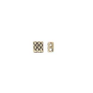 CYM-TL-012330-AB / Antique brass PARASPOROS- Tila bead substitute - 2 pcs
