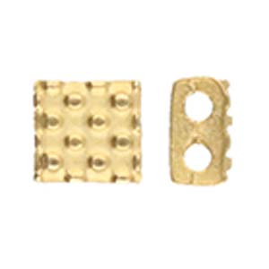CYM-TL-012330-GP / 24kt gold plate PARASPOROS- Tila bead substitute - 2 pcs
