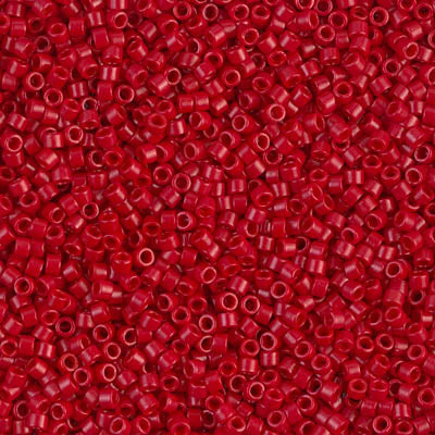 11DB-791  Dyed semi-frosted opaque bright red - 7.6g