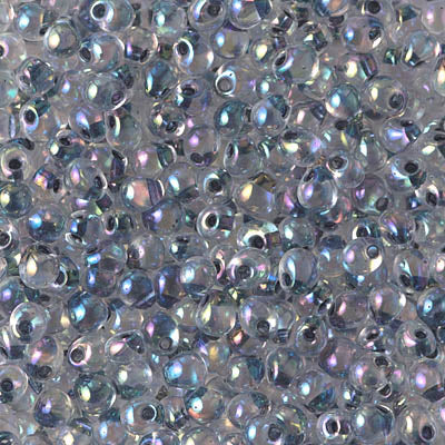 DP-283  Noir lined crystal AB - 10g