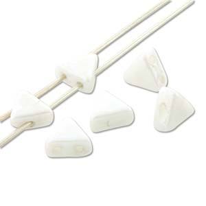 KHP00-14400  Opaque white luster - 50 beads