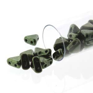 KHP80-14495 Metallic dark olive - 50 beads