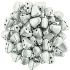 NB65-01700 Matte metallic silver - 50 beads