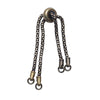 PFBE-AB Antique brass partially finished bracelet end
