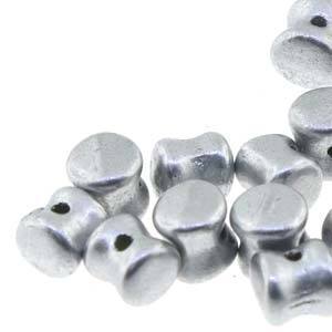 PLT46-30/01700  Matte silver - 30 beads