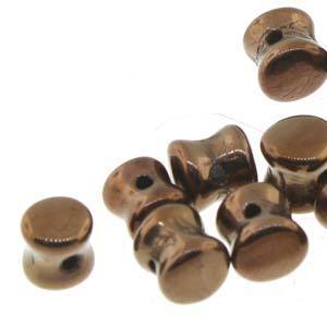 PLT46-80/14415  Jet dark bronze - 30 beads