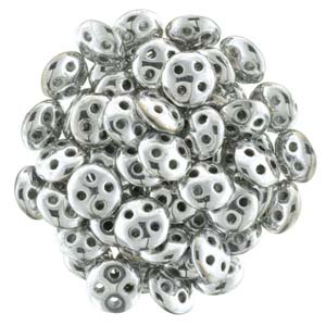 QUL06-27000  Metallic silver - 50 beads