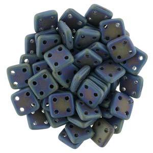 QUT06-21135  Matte blue iris - 50 beads