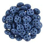 QUL06-79031  Blue metallic suede - 50 beads