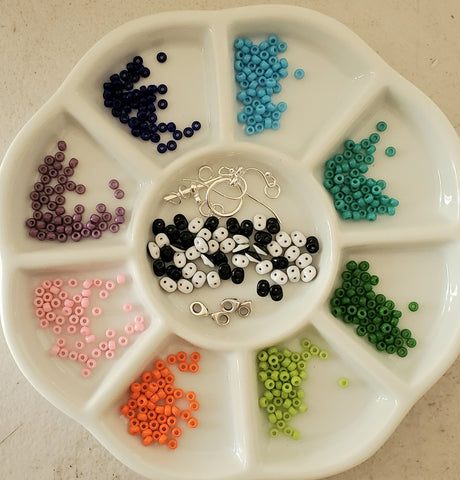 PRK-002 Pinwheel Rainbow Bracelet & Earrings