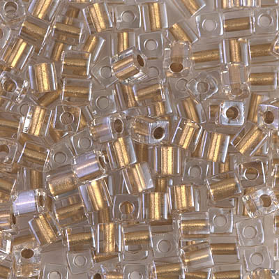 SB4-234  Metallic gold lined crystal - 10g