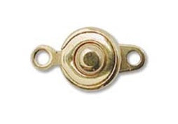 SKG01-GP Gold plate ball & socket clasps - 2 clasps