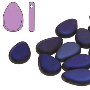 TD911-80/22273 Matte jet azuro - 30 beads