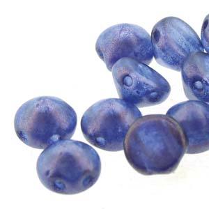 TIP30-29264  Cerulean blue halo - 20 beads