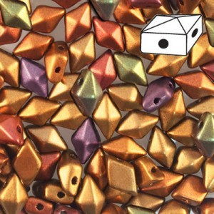 DD58-0162 Matte golden iris - 50 beads