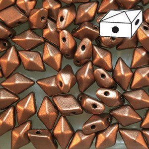 DD58-0178 Matte copper bronze - 50 beads