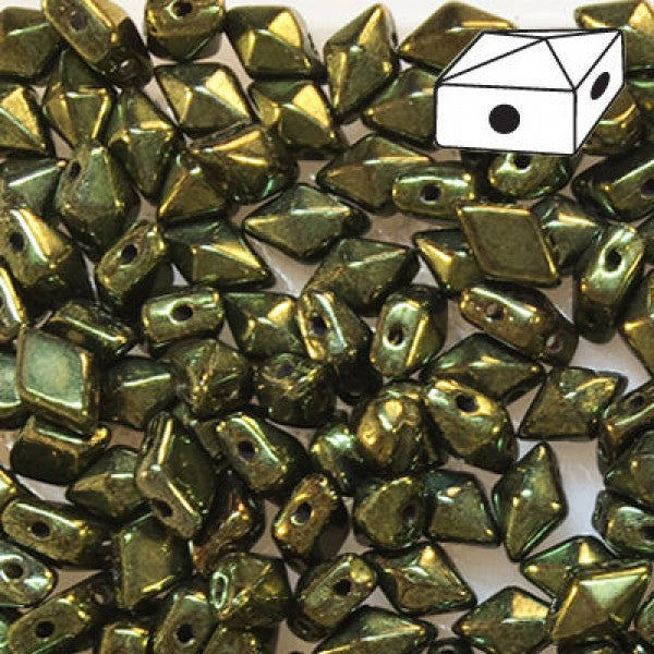 DD58-14495 Metallic dark olive - 50 beads