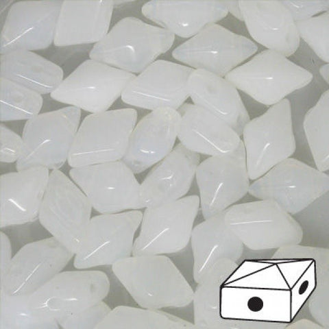 DD58-02010  White alabaster - 50 beads