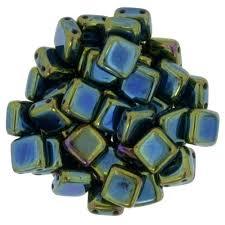CZT06-21455  Green iris - 25 beads