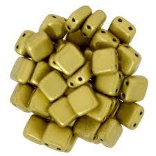 CZT06-K0172  Matte metallic Aztec gold - 25 beads