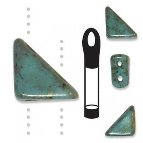 TG06-63/15495  Turquoise lumi pecan - 50 beads